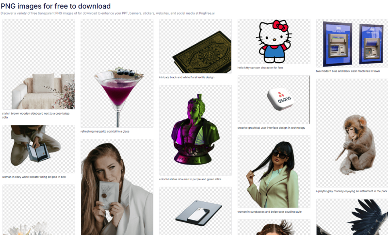 最新免费PNG素材资源站！内置海量PNG资源，免费免登陆即可下载使用！作图的用得上~-FreeDw资源库