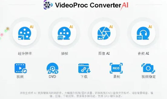 【2025最新版】视频转换软件VideoProc Converter Al 便携版 功能强大的视频转换工具 百度网盘-FreeDw资源库