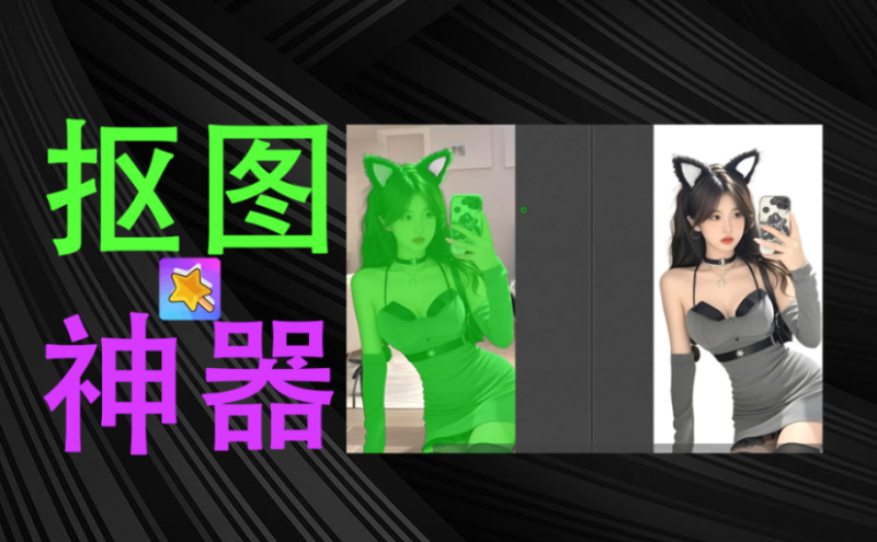 【10.20】抠图新手必看~精准一键AI抠图免费使用，可替换背景，大大提高效率，告别ps抠图！-FreeDw资源库