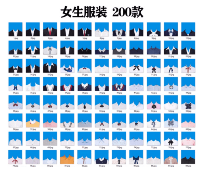 图片[2]-全网最全版本！证件照素材合集，近40GB素材文件，涵盖男女儿童结婚、海马体、形象照、五官全套素材-FreeDw资源库