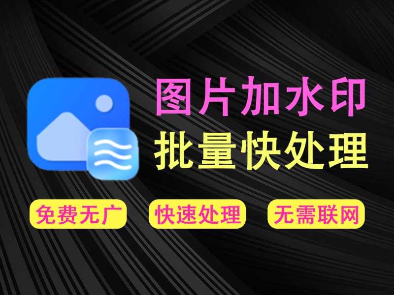 【10.12】图片批量加水印神器，多种水印添加方式，文字水印，图片水印，满屏水印，永久免费使用，无需联网离线也可，完美保护隐私-FreeDw资源库