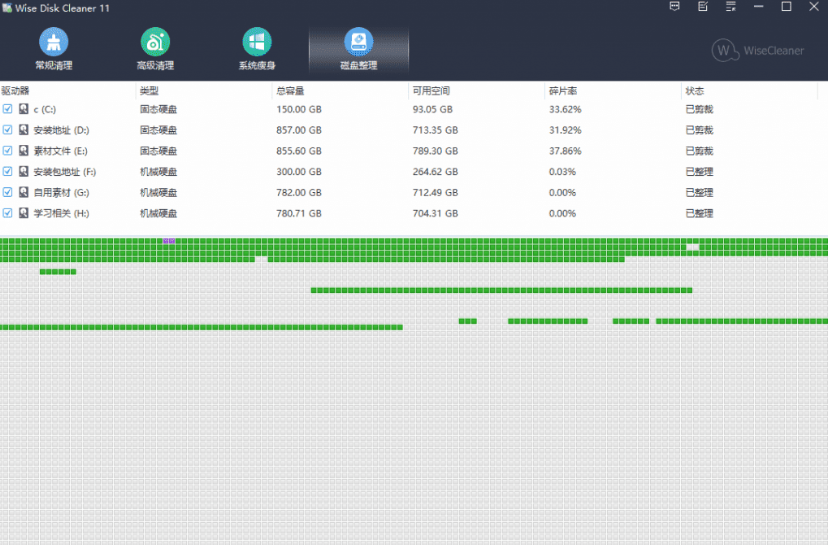 图片[3]-【11.5】Win系统磁盘有救了！C盘垃圾清理神器，支持一键清理，小白也能轻松使用，绿色版本 Wise Disk Cleaner-FreeDw资源库
