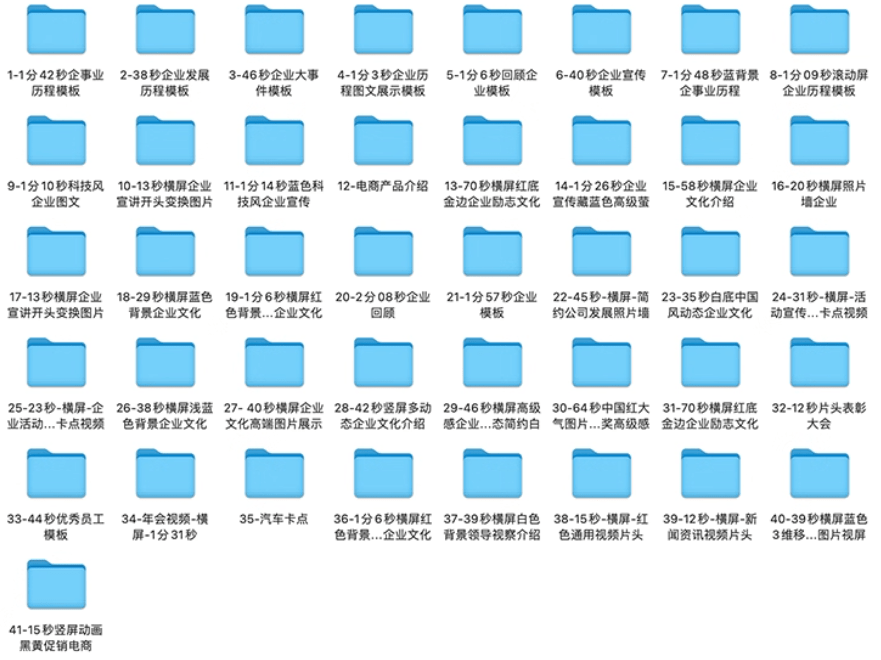 图片[5]-某宝19.9元，付费购买素材！剪映各类大气企业历程文化宣传模板合集，共计40套，支持Win和Mac系统使用-FreeDw资源库