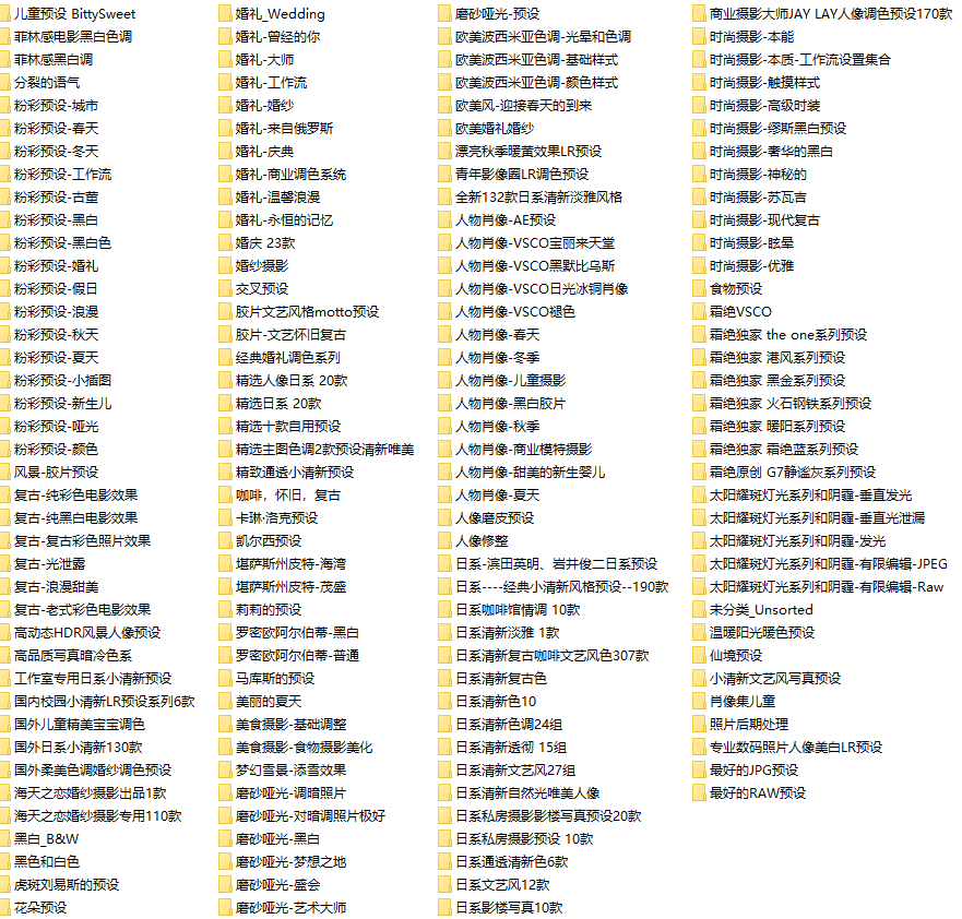 图片[2]-【文末获取】某宝付费购买！16000+调色常用预设合集，超精细分类，一键调色出图，摄影后期必备精选调色素材包~-FreeDw资源库